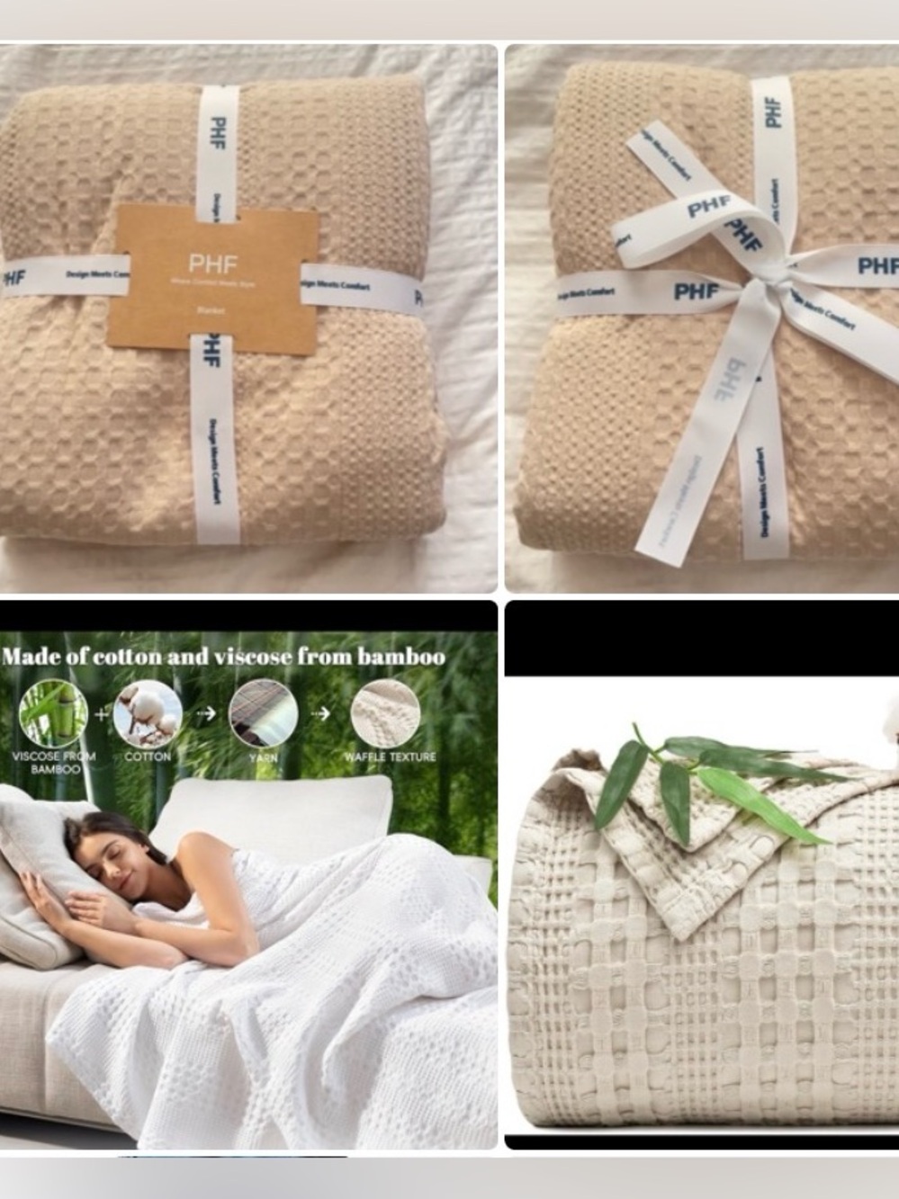 PHF Cooling Waffle Blanket.